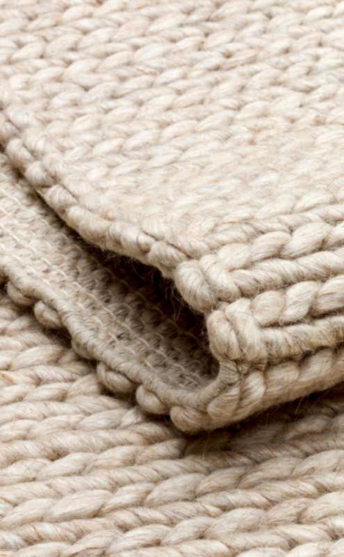 Jade%20Basketweave%20Beige%20Natural%20Kazak%20Örgü%20Desenli%20El%20Dokuma%20Örgü%20Halı