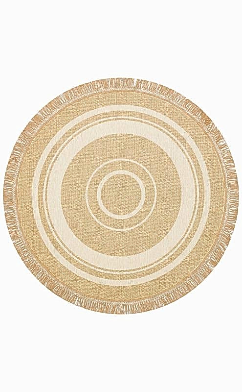 BROOKLYN%20BRK%2009%20IVORY%20Q%20Hasır%20Görünümlü%20Kaymaz%20Renkli%20Dokuma%20Modern%20Kilim