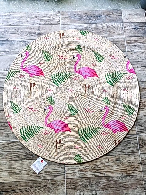 Halı%20Vagonu%20Flamingolar%20Yuvarlak%20Jüt%20Örme%20Hasır%20Halı/Kilim%20HV-JH-03