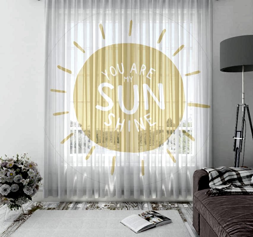 Halı%20Vagonu%20HV366%20You%20Are%20My%20Sunshine%20140x260cm%20Baskılı%20Tül%20Perde