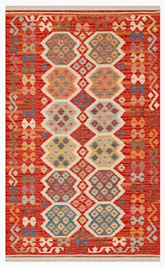 Nomad Çift Taraflı Otantik Pamuk Kilim