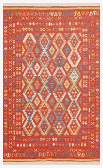 Nomad Çift Taraflı Otantik Pamuk Kilim