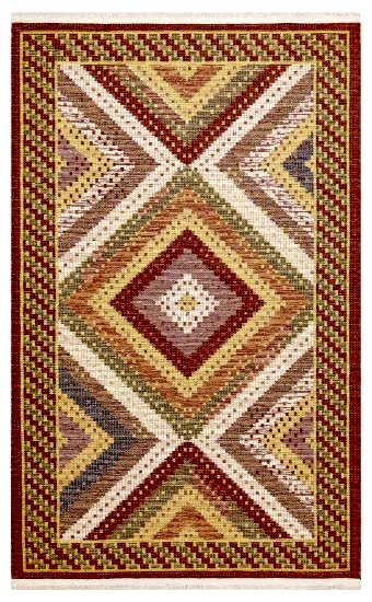 Nomad Çift Taraflı Otantik Pamuk Kilim