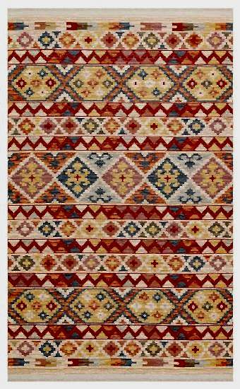 Nomad Çift Taraflı Otantik Pamuk Kilim