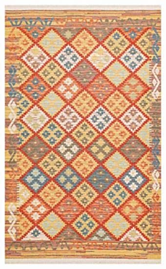 Nomad Çift Taraflı Otantik Pamuk Kilim